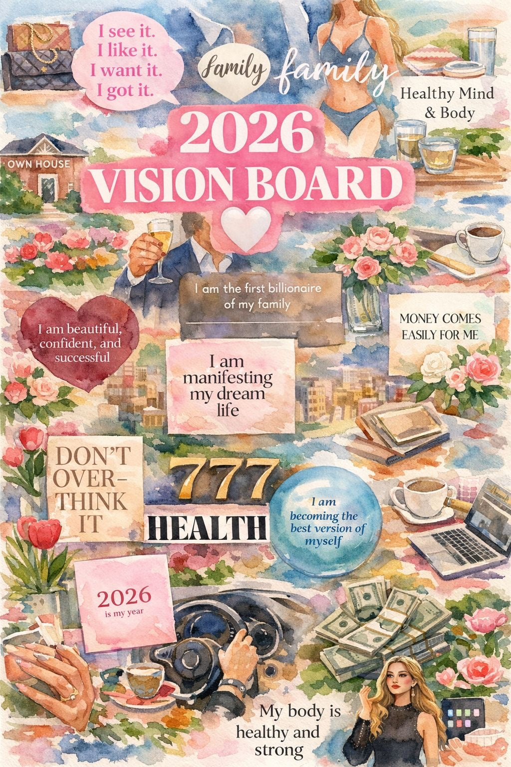 2026 Vision Board Night 🌙💞