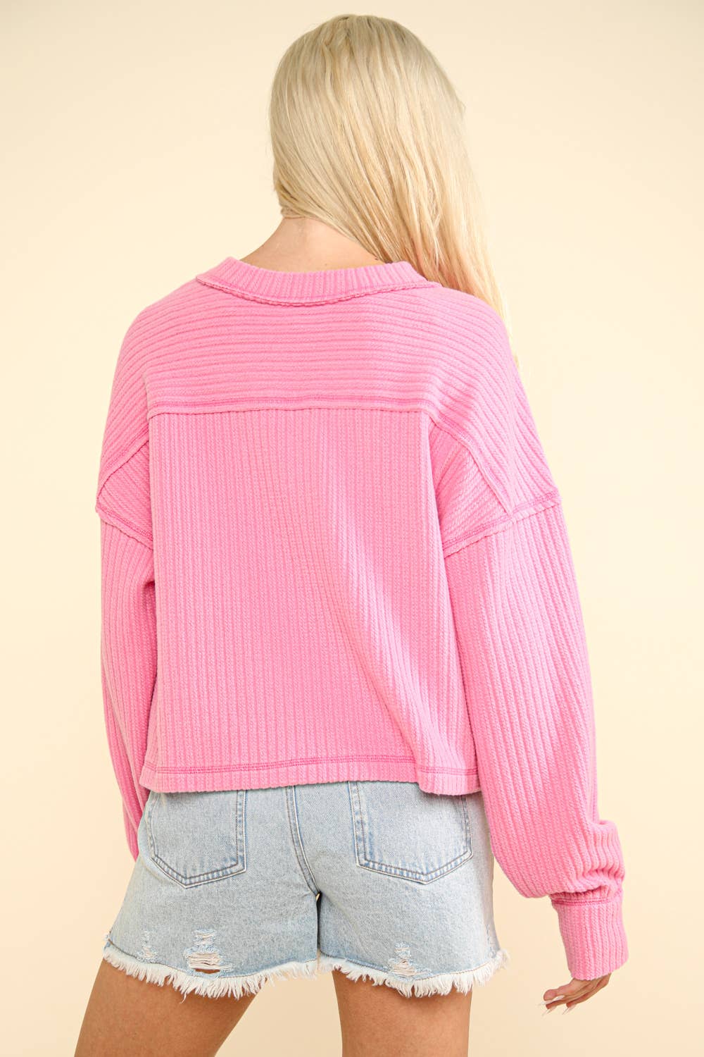 Casual Comfy Soft V-Neck Knit Top