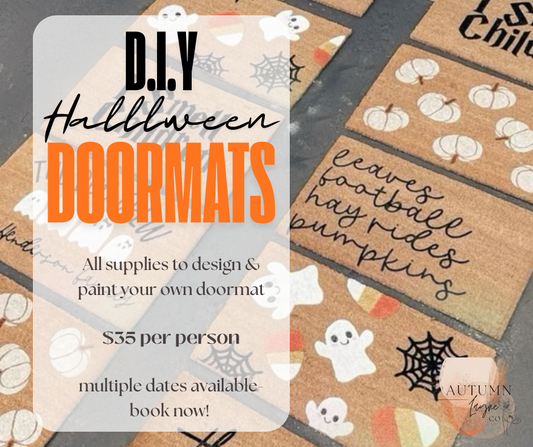 DIY HALLOWEEN DOORMAT CLASS