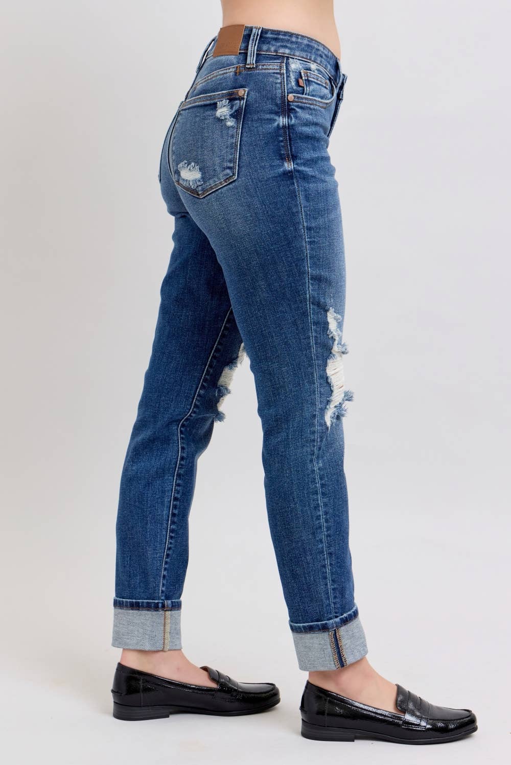 JB- MR BF Fit w/Destroy, Yoke PK & Faux Selvedge Cuff