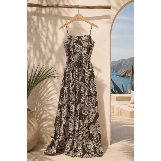 CAMI SQUARENECK MAXI DRESS