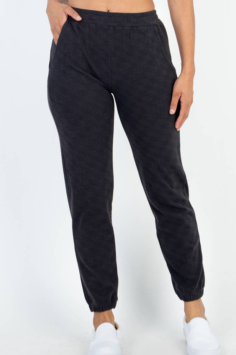 Ribbed side pocket joggers