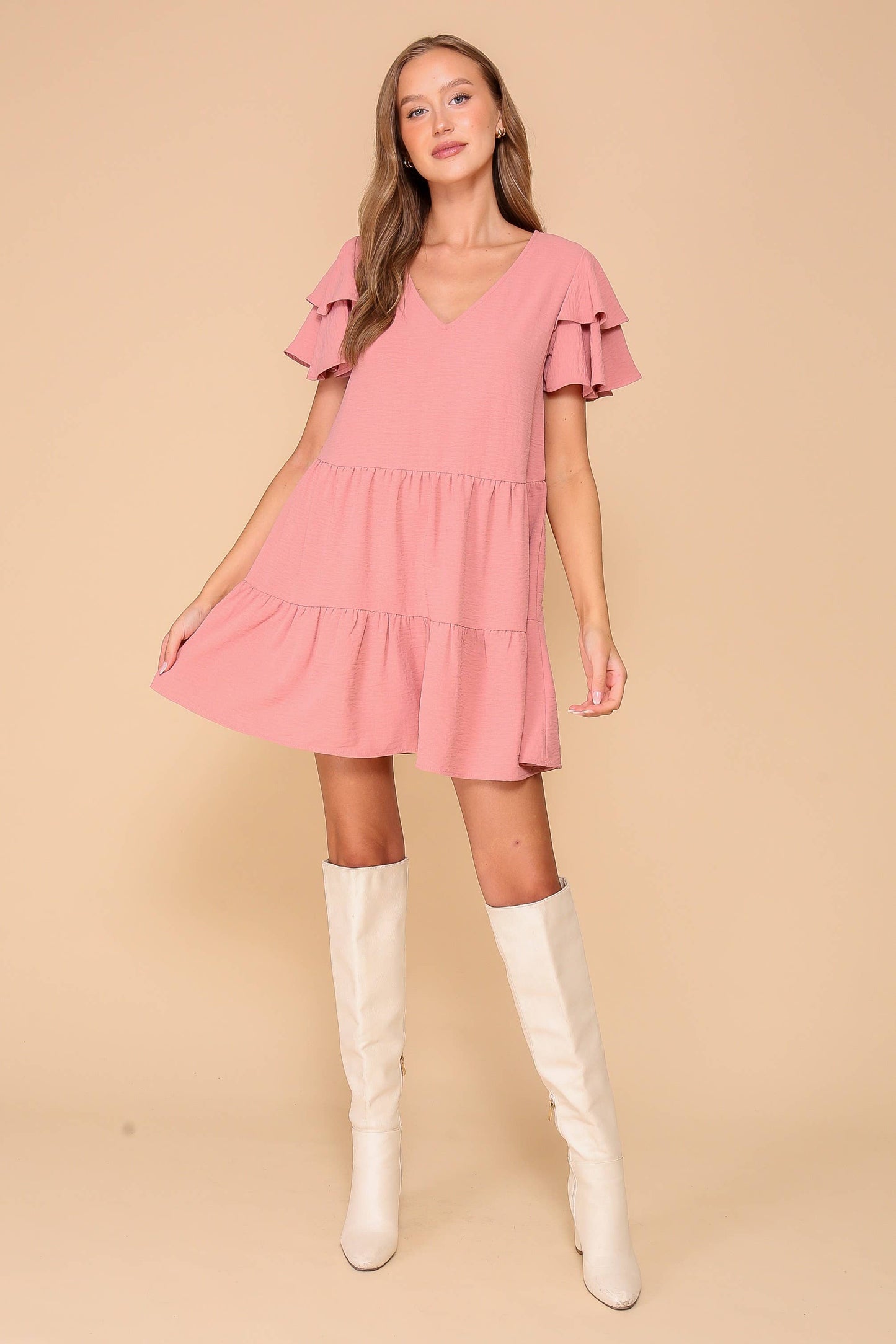 Airflow Tiered Mini Dress
