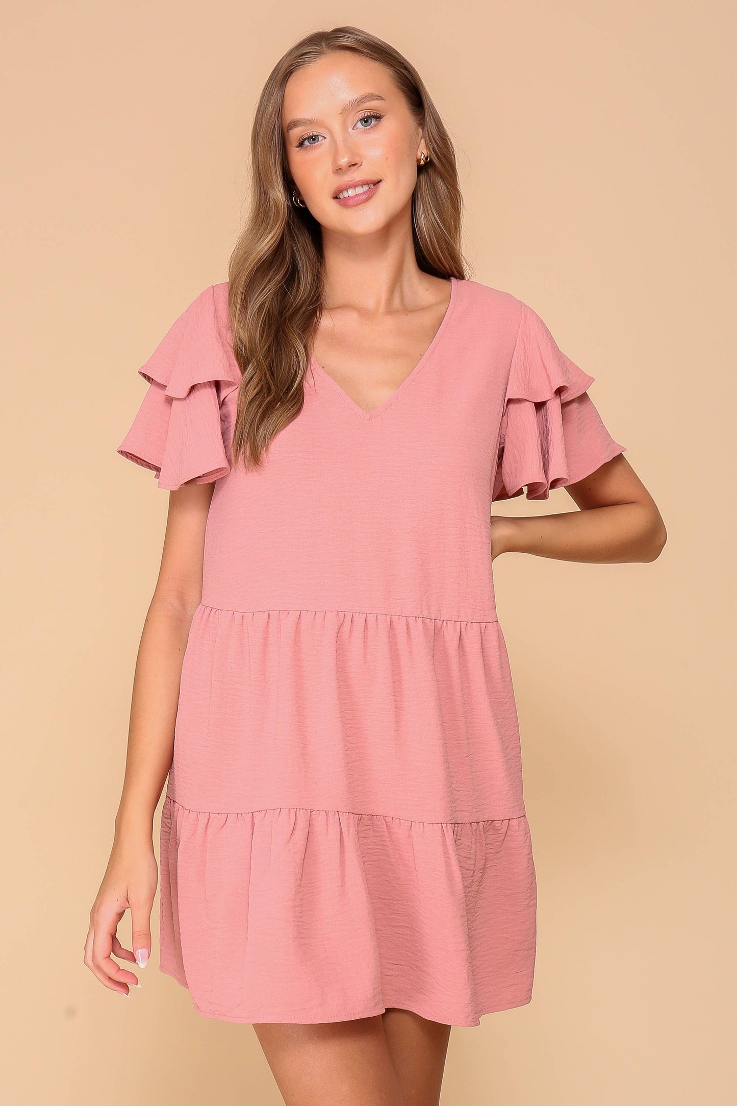 Airflow Tiered Mini Dress