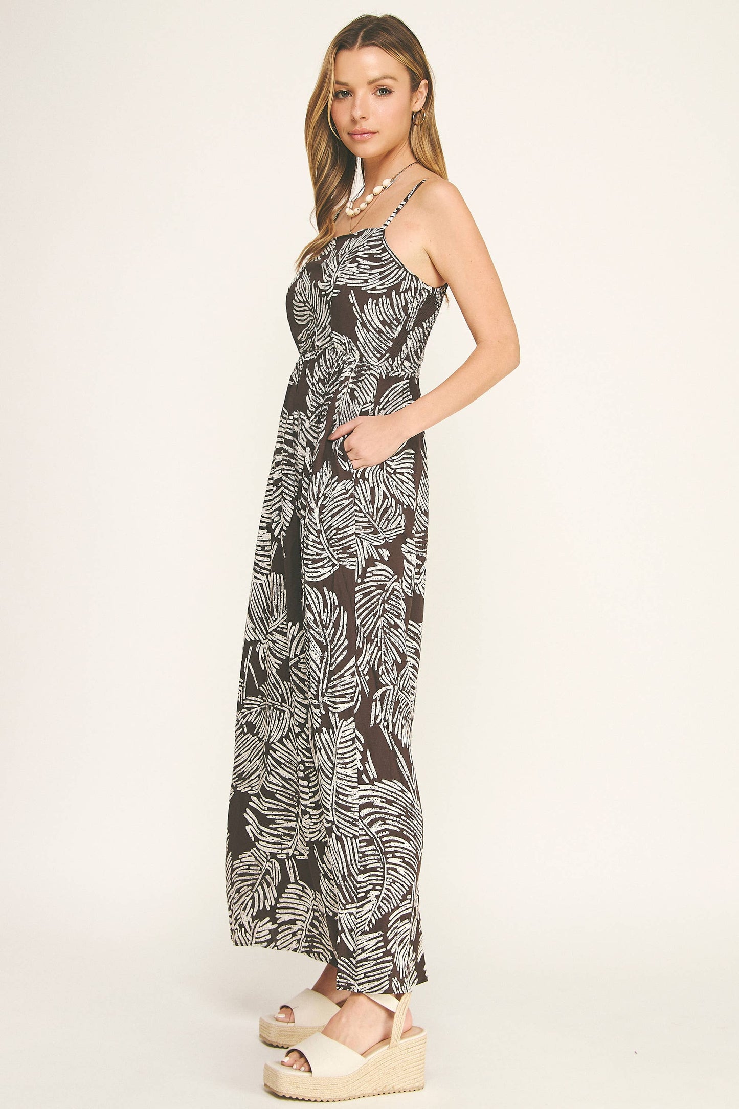 CAMI SQUARENECK MAXI DRESS
