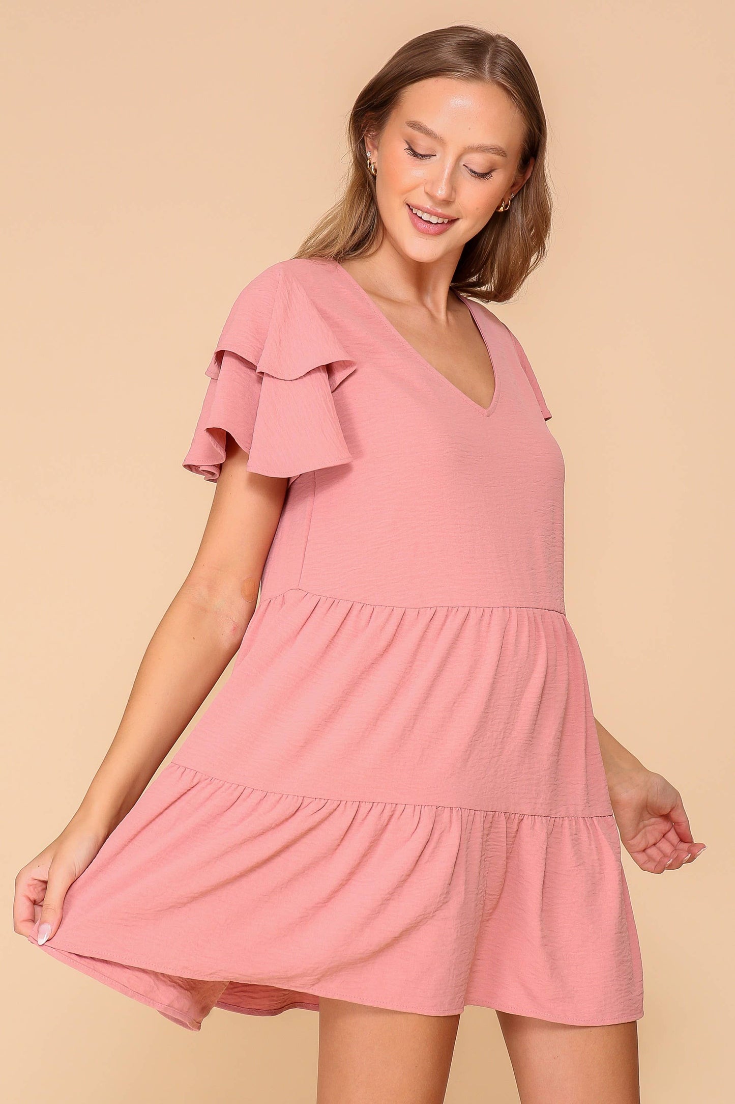 Airflow Tiered Mini Dress