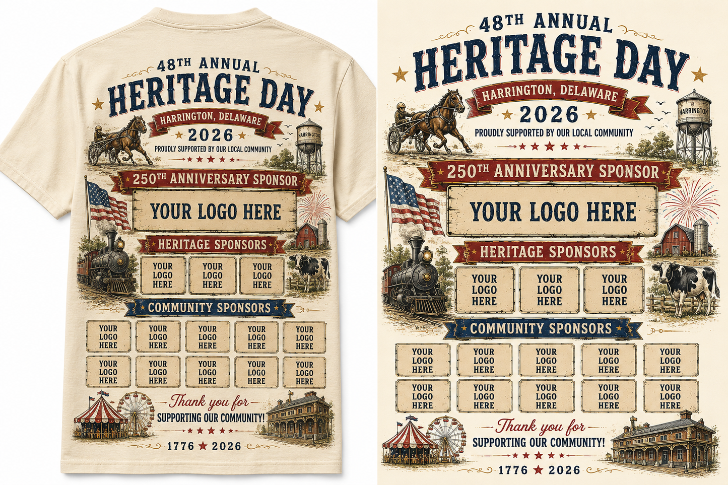 Harrington Heritage Day Shirt Sponsorship