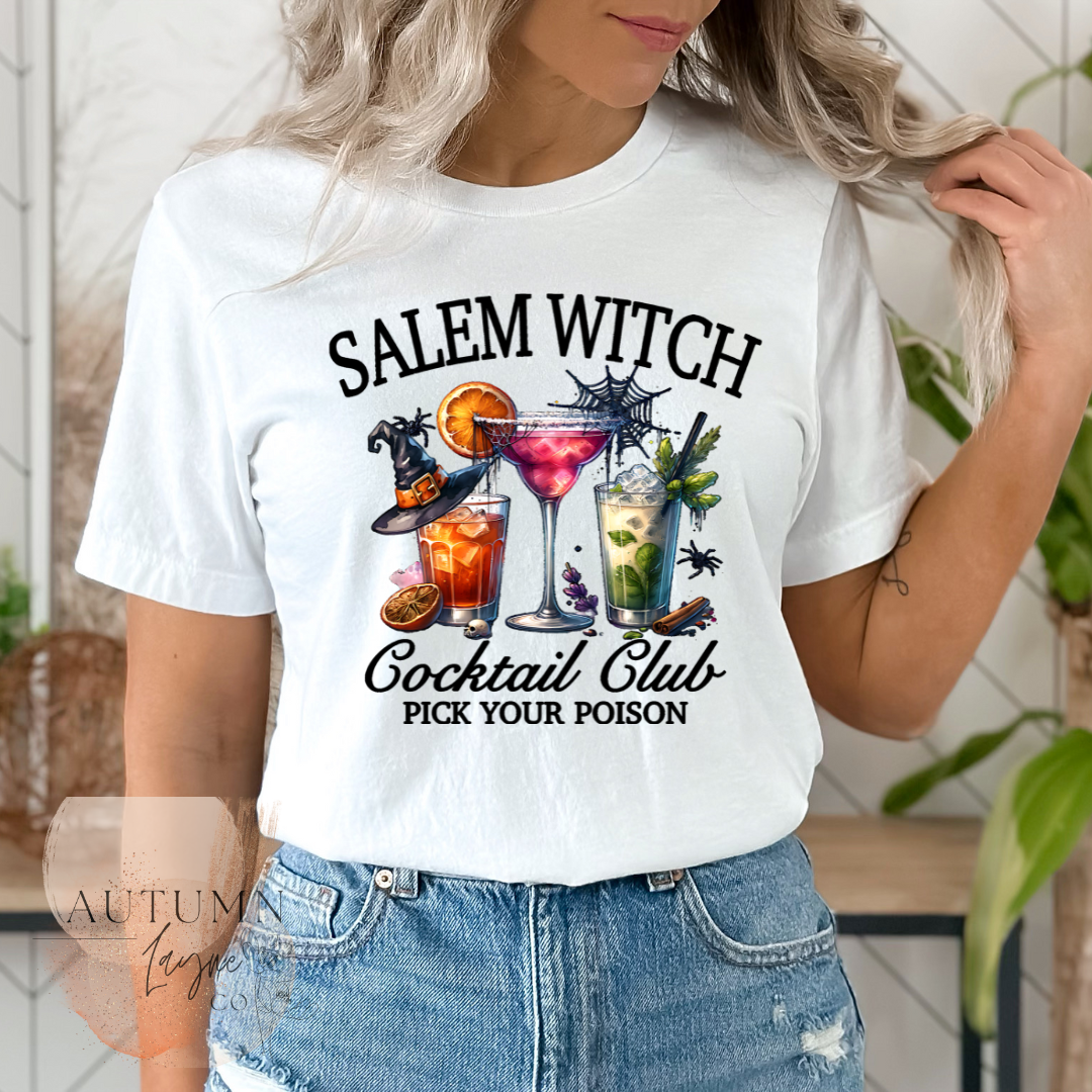 Salem Witch cocktail club Tee XS-3XL