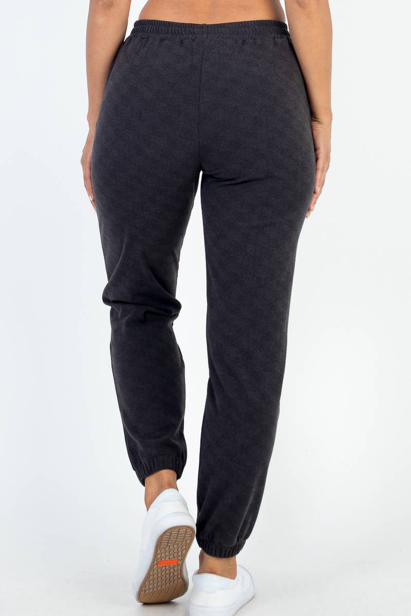 Ribbed side pocket joggers