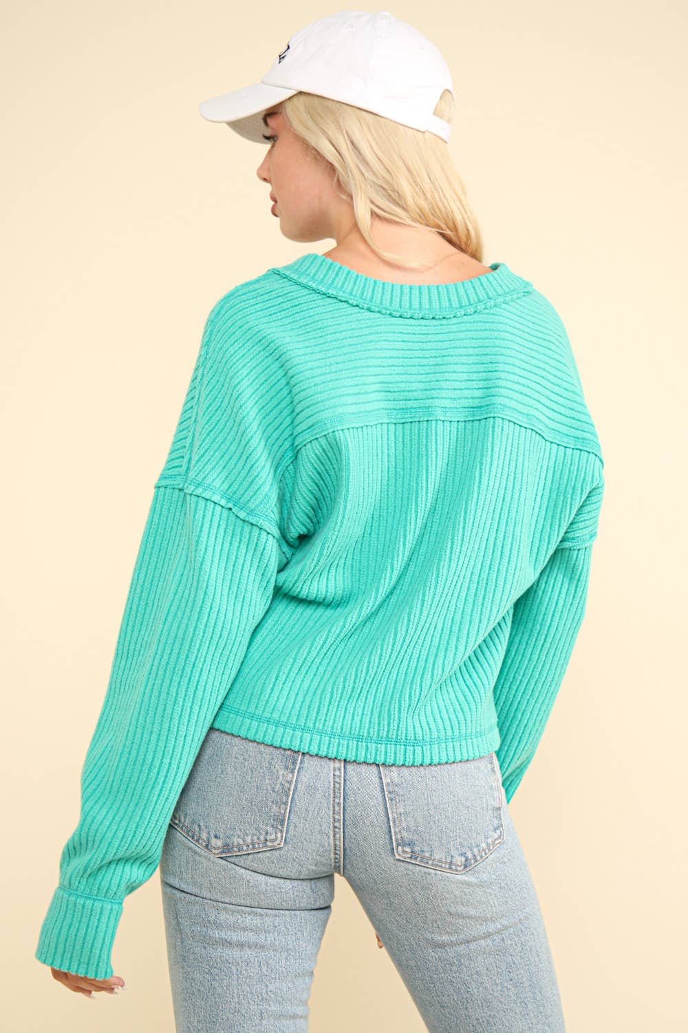 Casual Comfy Soft V-Neck Knit Top