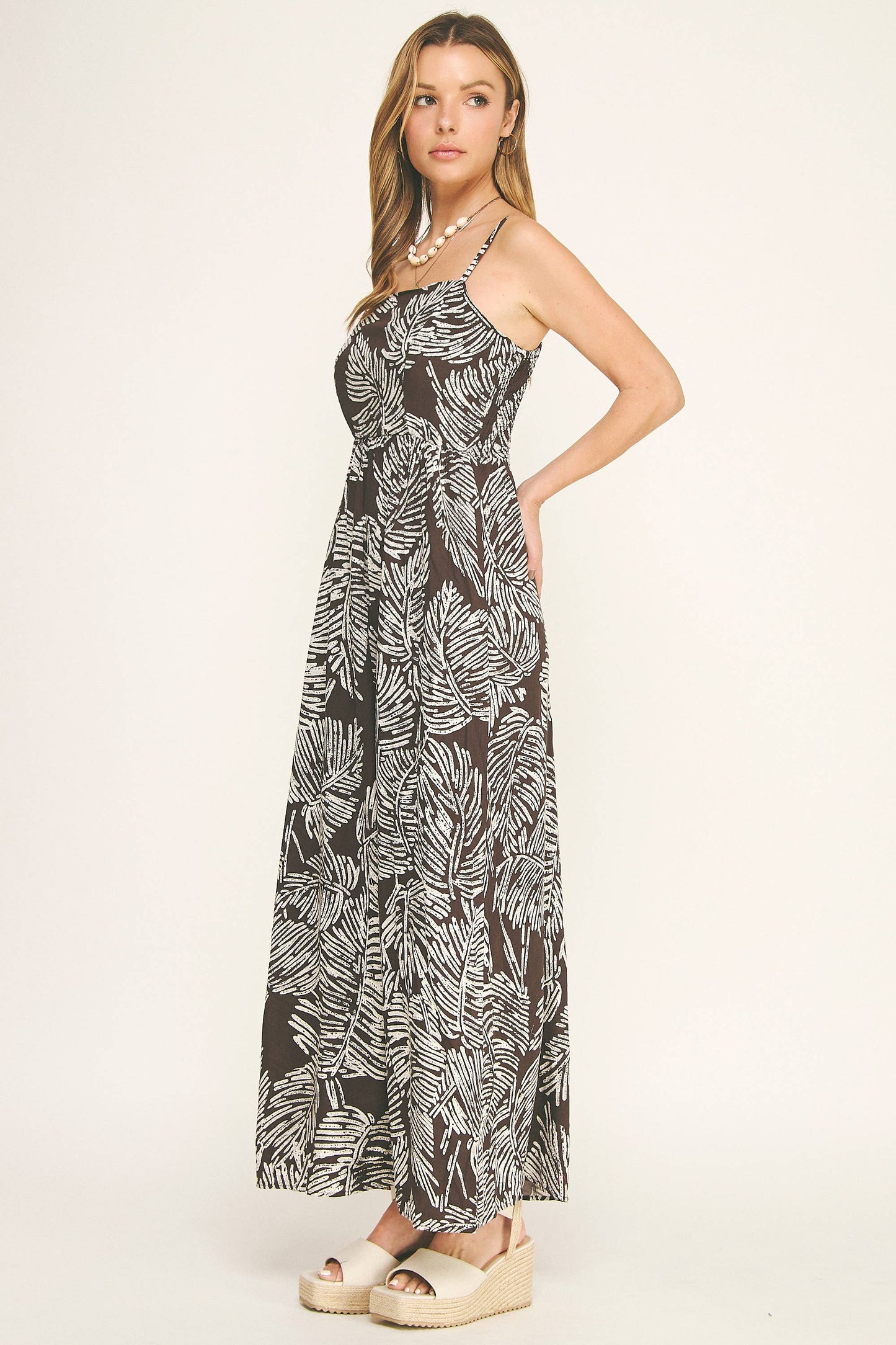 CAMI SQUARENECK MAXI DRESS