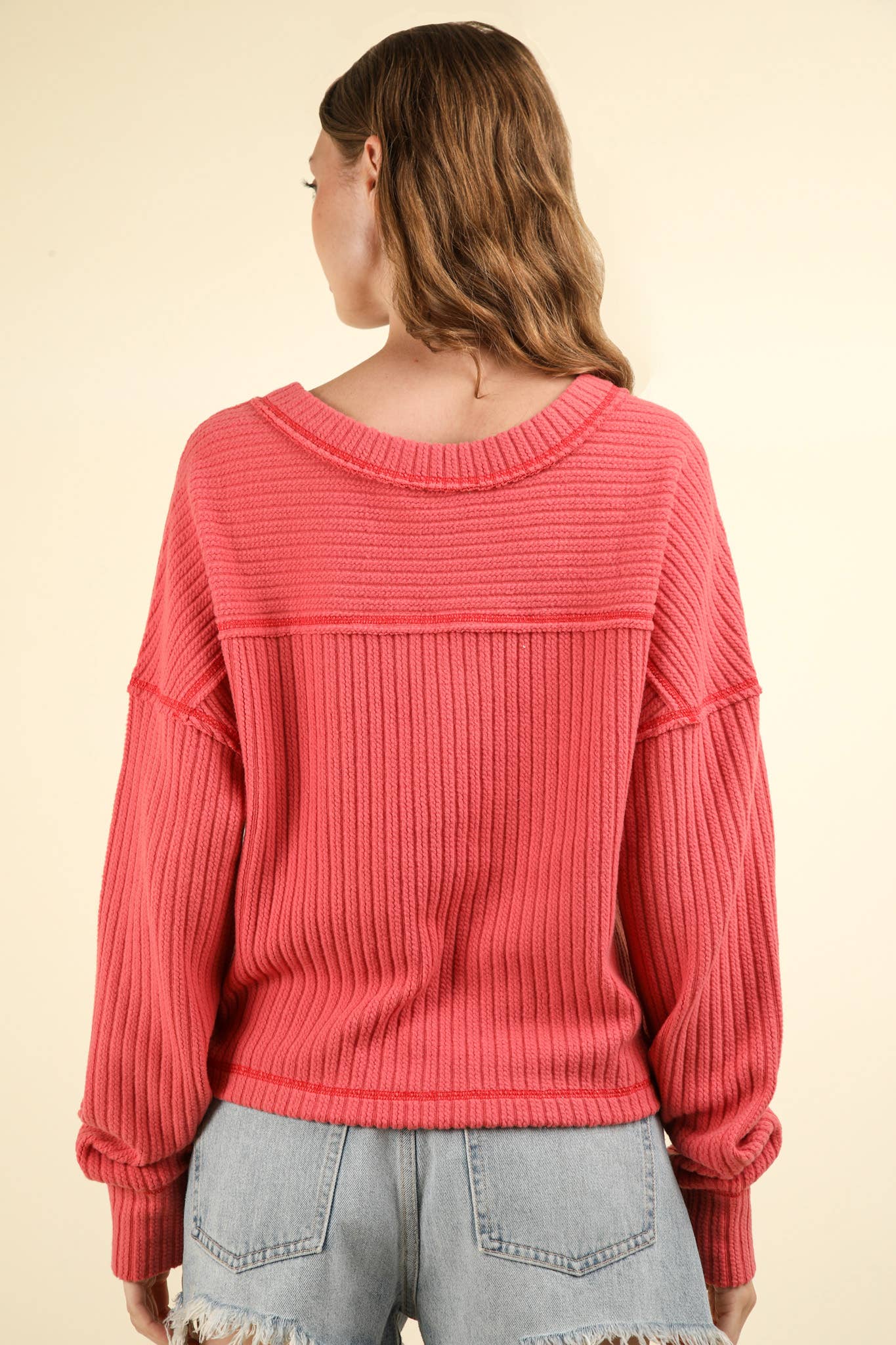 Casual Comfy Soft V-Neck Knit Top